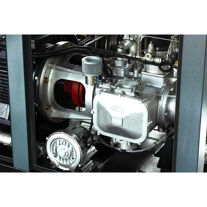 Low pressure water injection oil-free screw compressor