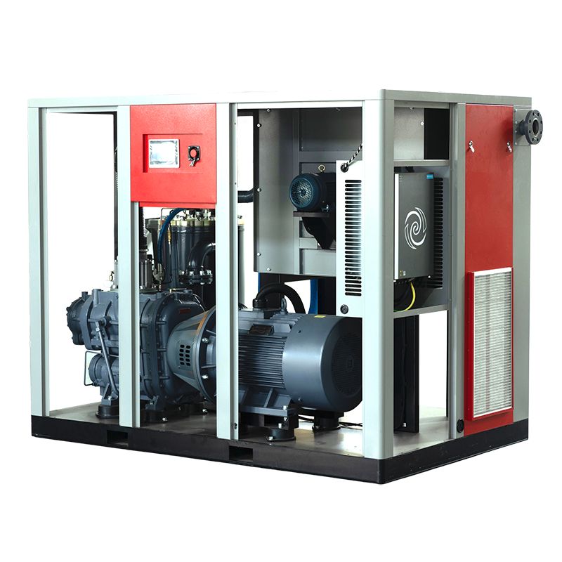 Two-Stage Permanent Magnet Variable Speed Screw Compressor