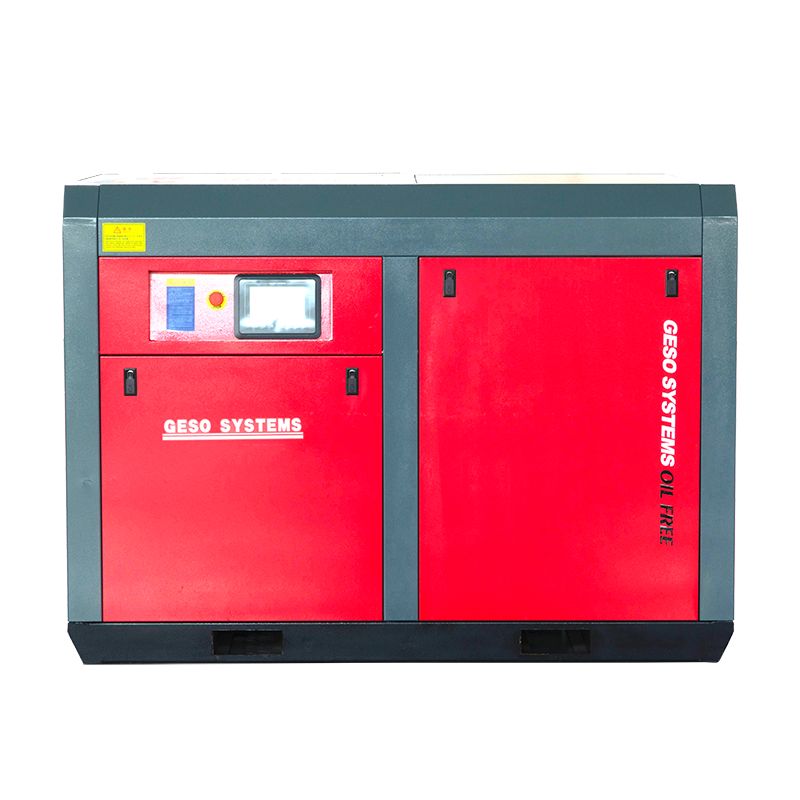 Low pressure water injection oil-free screw compressor