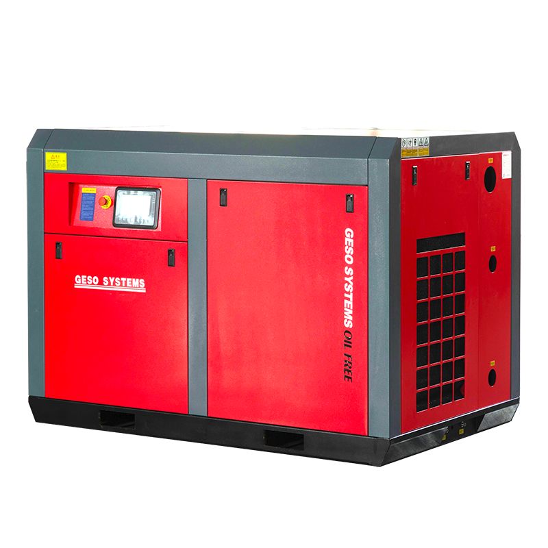 Low pressure water injection oil-free screw compressor